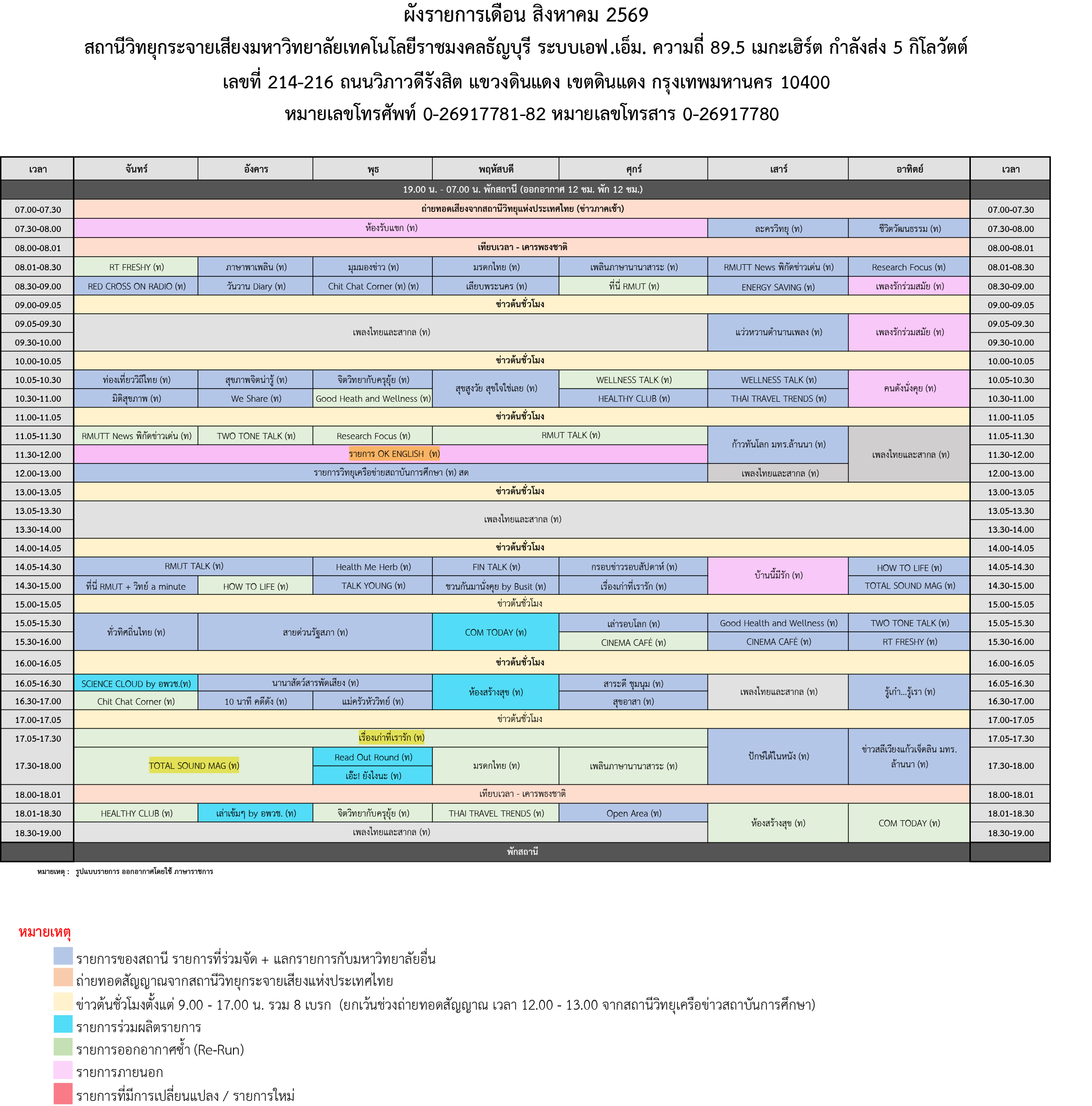 ผังรายการ สค