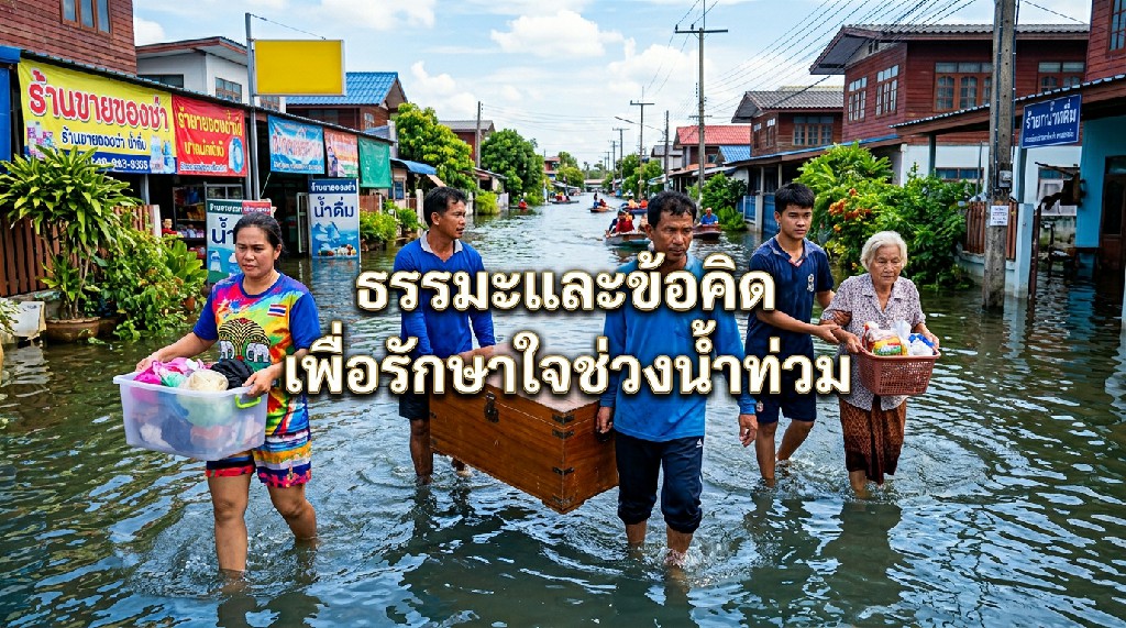 มรดกไทย L ธรรมะและข้อคิด เพื่อรักษาใจช่วงน้ำท่วม