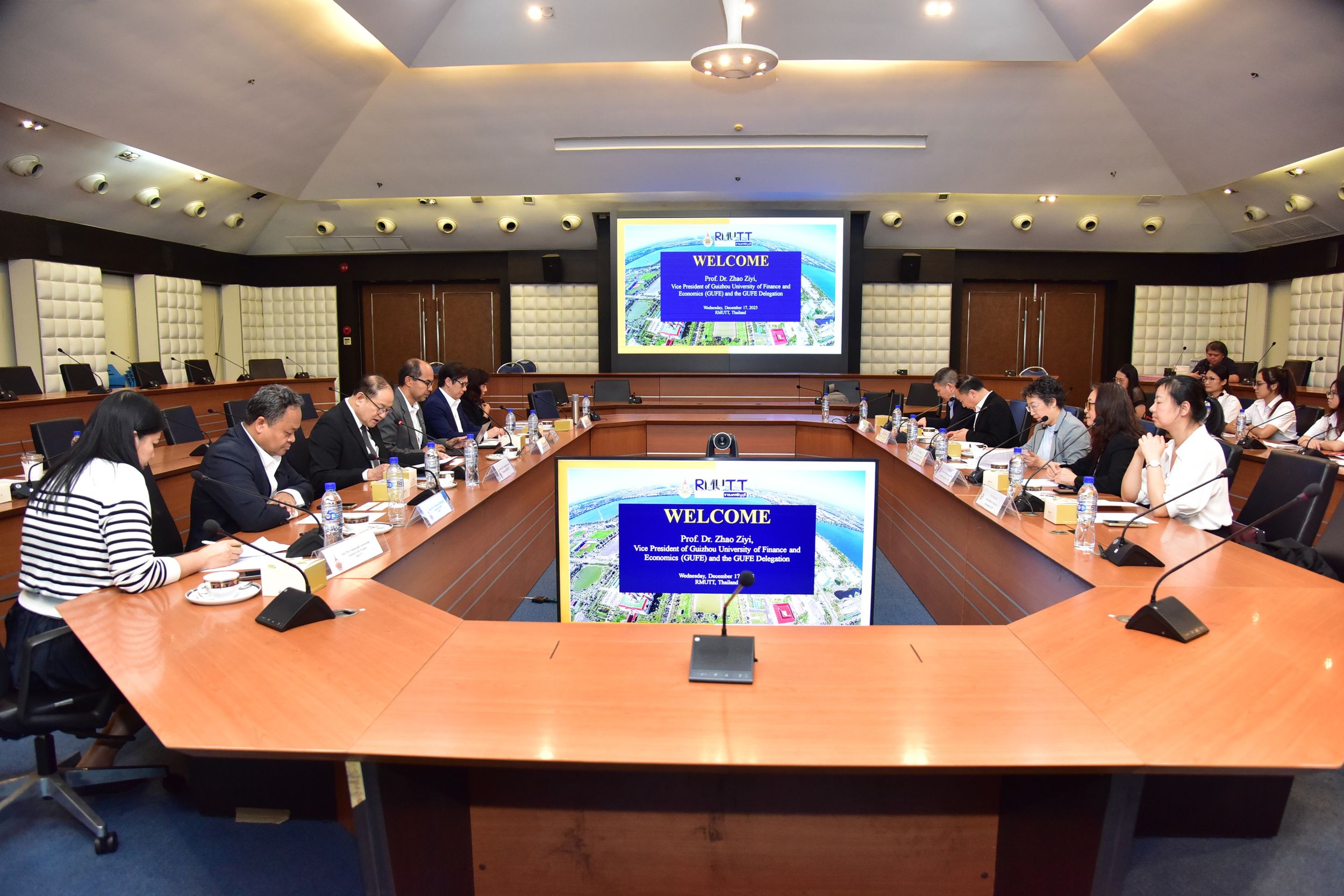 มทร.ธัญบุรี ต้อนรับผู้บริหาร GUFE สาธารณรัฐประชาชนจีน