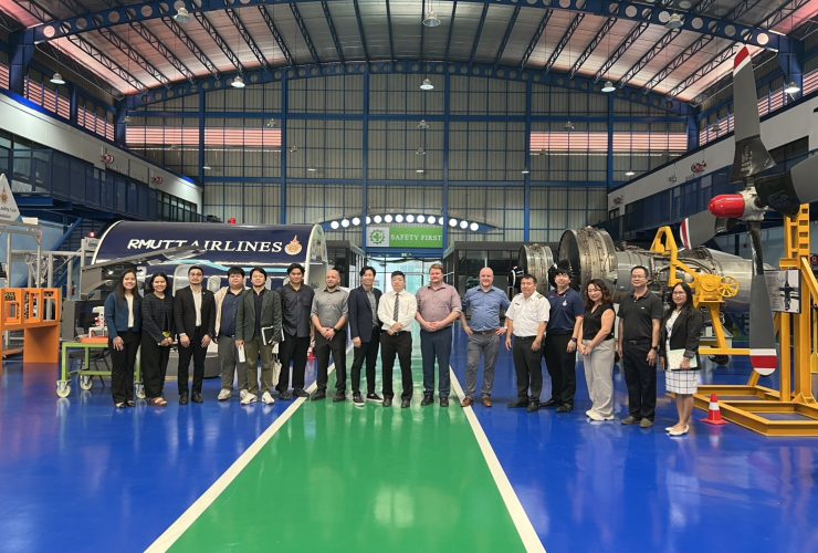 สถาบันการบิน มทร.ธัญบุรี ต้อนรับคณะผู้เชี่ยวชาญจากเยอรมนี และ สจล.