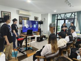 เทคโนโลยีสื่อสารมวลชน ศึกษาดูงาน บริษัท ดี บัสซ์ จำกัด