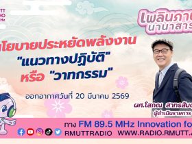 นโยบายประหยัดพลังงาน แนวทางปฏิบัติ หรือ วาทกรรม