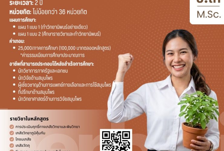 ปริญญาโท นวัตกรรมสมุนไพร