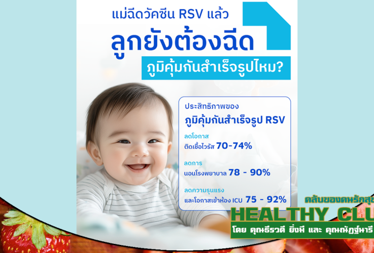 HealthClub สร้างเกราะป้องกันไวรัส RSV เพื่อให้ลูกรักปลอดภัยตั้งแต่แรกเกิด