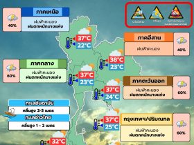 พยากรณ์อากาศ 2 มิถุนายน