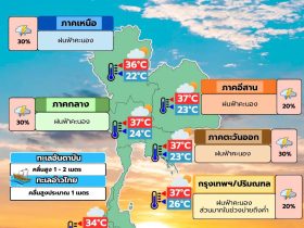 พยากรณ์อากาศ 22 มิถุนายน