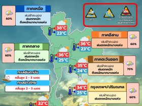 พยากรณ์อากาศ 5 มิถุนายน