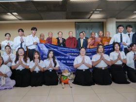 สมาคมผู้ทำคุณประโยชน์ฯ และ มทร.ธัญบุรี ต้อนรับคณะสงฆ์ Walk For Peace สู่ไทย