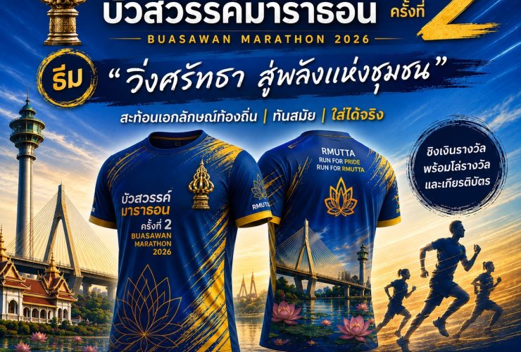 ออกแบบเสื้อวิ่งมาราธอน ครั้งที่2