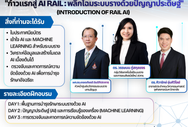 ก้าวแรกสู่ AI Rail พลิกโฉมระบบรางด้วยปัญญาประดิษฐ์