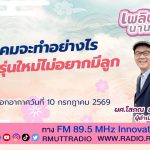 เพลินภาษานานาสาระ L สังคมจะทำอย่างไร เมื่อคนรุ่นใหม่ไม่อยากมีลูก