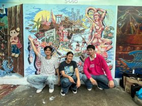 นักศึกษา มทร.รัตนโกสินทร์ คว้ารางวัลชมเชยการประกวดวาดภาพฝาผนัง