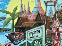 นักศึกษา มทร.รัตนโกสินทร์ คว้ารางวัลชมเชยการประกวดวาดภาพฝาผนัง
