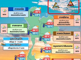 พยากรณ์อากาศ 5 สิงหาคม