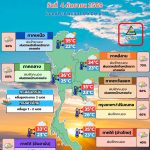 พยากรณ์อากาศ 4 กันยายน