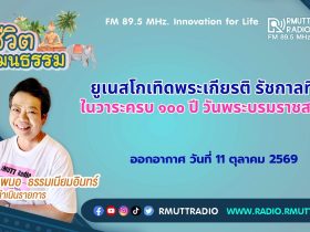 ชีวิตวัฒนธรรม ยูเนสโกเทิดพระเกียรติ รัชกาลที่ 9 ในวาระครบ 100 ปี วันพระบรมราชสมภพ